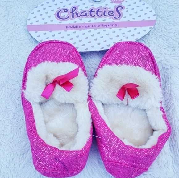 Shoes Chatties Girls Faux Fur Comfy Glitter Slippers Poshmark